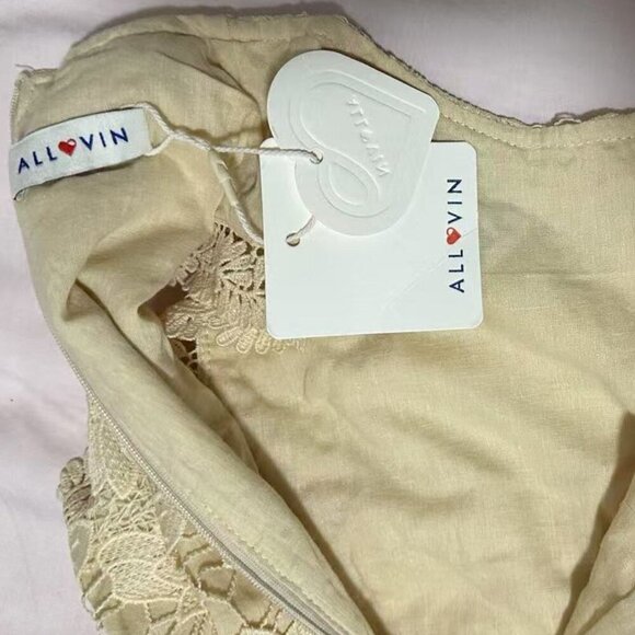 Girls Birthday Wedding & Flower Sleeveless A-Line Lace Party Dress  (11/12Years） - Picture 5 of 12